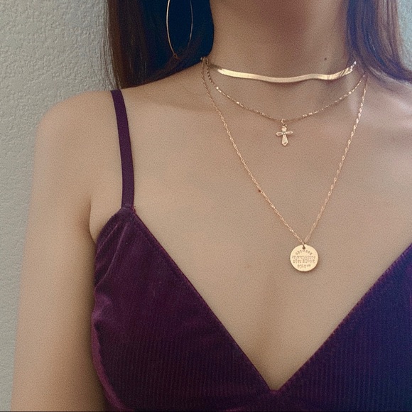 Cross Layering Necklaces - Picture 4 of 11